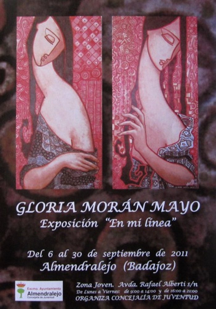 cartel exposición Gloria Morán Mayo